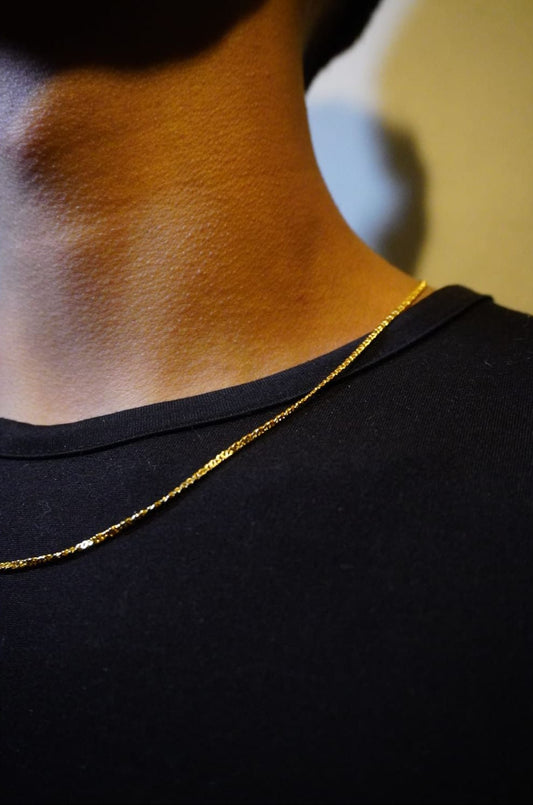 CADENA PLANA — Oro Laminado 24K