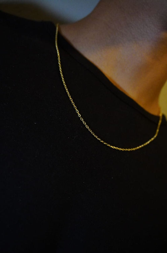 CADENA BLECHER — Oro Laminado 14K