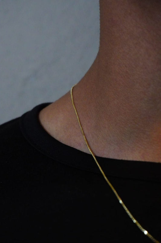 CADENA CAJA — Oro Laminado 14K