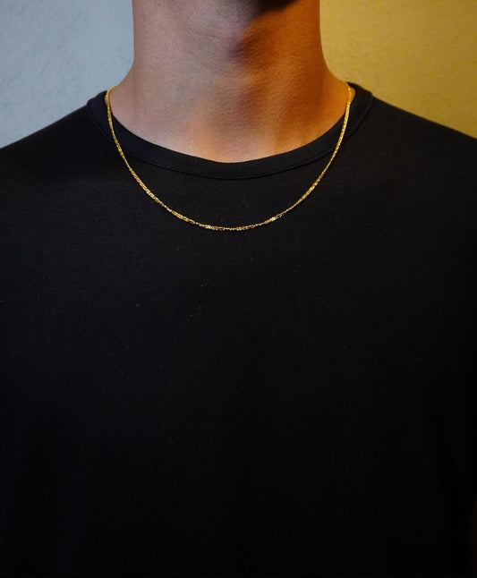CADENA BLECHER — Oro Laminado 14K