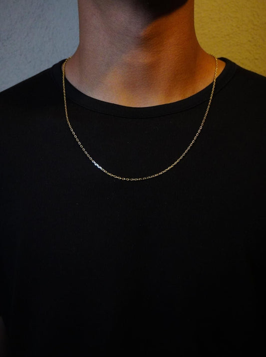 CADENA PLANA — Oro Laminado 24K