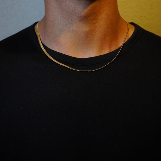 CADENA PLANCHADA — Oro Laminado 18K