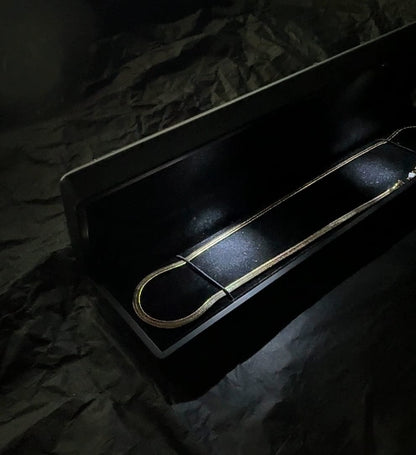 CADENA PLANCHADA — Oro Laminado 18K